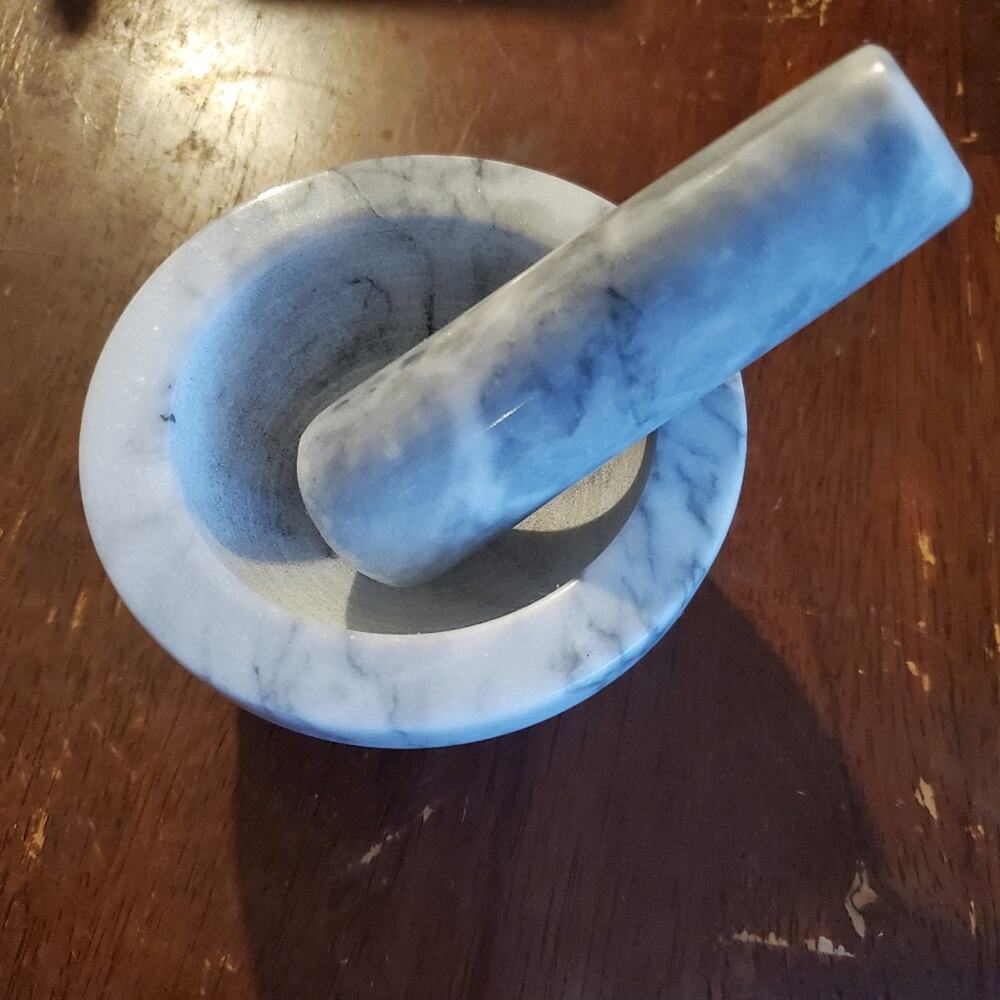 Marble Mortar and Pestle
